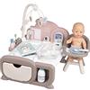 Smoby - Baby Nurse Cocoon Nursery, 7600220375, + 3 anni, con funzioni elettroniche, 20 accessori inclusi