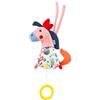 Fehn 055030 - Mini carillon a forma di cavallo COLOR Friends - Peluche e aiuto per addormentarsi: la bella melodia Für Elise calma in ogni situazione - compagno ideale per casa e in viaggio - dalla