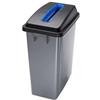 Adatto-M T114205 Gettacarte con coperchio fessura superiore blu