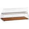 Forcar attrezzature per la ristorazione VL4748 Vetrinetta neutra piano legno cupola plexiglass 50x35x21h