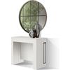 PAZZO DESIGN Tavolo Consolle Allungabile con porta prolunghe, Bianco Frassinato, Made in Italy, da 45 a 300 cm