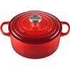 LE CREUSET CASSERUOLA ROTONDA, GHISA EVOLUTION ROSSO CHERRY (CILIEGIA), S - d 22 cm x 3.3 lt
