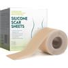 Generic ultrasottile Fogli per cicatrici in silicone, Fogli Cicatriziali in Silicone, Cerotti Cicatrici Tratta tutte le cicatrici, Cerotti Silicone Cicatrici, 1,6x120-3M, Fogli Silicone