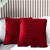 Farfallarossa Texture - Fodera Flanella In Pile di Velluto A Coste Bordeaux / 1PZ 40x40CM