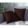 Farfallarossa Waterproof - Copricuscino Fodera per Cuscino Antimacchia Marrone / 40x40CM