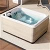 NOVELLINI - Minipiscina Idromassaggio 3 posti VITA L Standard 16 Jets con Pannelli Natural Touch e Copertura