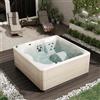 NOVELLINI - Minipiscina Idromassaggio 5 posti VITA XL Standard 23 Jets con Pannelli Natural Touch e Copertura