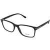 Prada PR 14WV 1AB1O1 | Occhiali da Vista Graduati | Prova Online | Unisex | Plastica | Rettangolari | Nero | Adrialenti