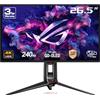 ASUS ROG Swift PG27UCDM, Monitor da 26,5, 4K OLED (3840x2160), 0,03ms (GTG), 240Hz, DisplayPort 2,1, Tecnologia Anti-Flicker, Compatibile con G-SYNC, 99% DCI-P3, Nero