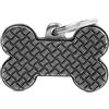 MyFamily Medaglietta Cane Bronx Osso Grande Pedana In Argento Antico