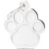 MyFamily Medaglietta Cane Classic Zampa Grande Bianca