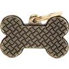 MyFamily Medaglietta Cane Bronx Osso Grande Pedana In Ottone Inglese