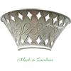 Ceramica Sarda Applique artigianale sarda scampalanata bianca fatta a mano in ceramica 1XE27 930/20