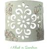 Ceramica Sarda Applique artigianale sarda tappeto sardo con pavoncella fatta a mano in ceramica 1XE27 913/20