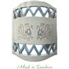 Ceramica Sarda Applique artigianale sarda triangolo grande con pavoncella fatta a mano in ceramica 1XE27 928/20