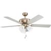 Eglo Leuchten my light Ventilatore Las Palmas a 3 luci grigio-satin D.132 cm 3XE27 35077/20