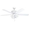 Eglo Leuchten my light Ventilatore Las Palmas a 3 luci bianco D.132 cm 3XE27 35076/20
