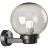 Sovil Applique sfera-globo in policarbonato fume' 1XE27 D.20 CM