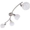 Briloner Leuchten Spot a 4 luci moderno onde 2046042/25