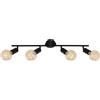 Briloner Leuchten Spot Pearl moderno nero opaco 4XE27 2868045/25