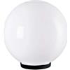 Sfera a globo in policarbonato per lampione bianco opale D.30 CM