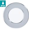 Eglo Leuchten my light Faro da incasso Fueva 5 acciaio lucido tondo D.8,6 cm luce naturale IP44 99208/20