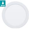 Eglo Leuchten my light Faro da incasso Fueva 5 bianco opaco tondo D.16,6 cm luce naturale IP44 99207/20