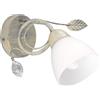 Trio Reality Lighting Applique classica in ferro battuto grigio-avorio 200700161/15