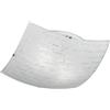 Trio Reality Lighting Plafoniera Signa d.40x40 quadrata a 2 luci moderna bianca in vetro con scritte home-love-hope 1XE27 602500201/15