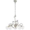 Trio Reality Lighting Sospensione classica in ferro battuto a 5 luci grigio-avorio 110700561/15