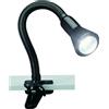 Trio Reality Lighting Lampada con pinza e flessibile orientabile nera 1XE14 5028010-02/15