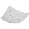 Trio Reality Lighting Plafoniera d.30x30 quadrata a 1 luce con quadratini sul vetro 600400100/15