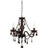 Trio Reality Lighting Sospensione classica a 3 luci con le gocce in resina fume' R11073002/15