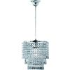 Trio Reality Lighting Sospensione classica cromo Orient con gocce in resina D.25 R1147-06/20