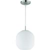Trio Reality Lighting Sospensione Moon a sfera D. 25 cm in vetro bianco con foro R30152507/15