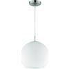 Trio Reality Lighting Sospensione a sfera D. 30 cm in vetro bianco con foro R30153007/15