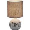 Trio Reality Lighting Lampada da tavolo con scritta "HOME" R50651025/15