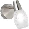 Trio Reality Lighting Spot moderno orientabile a 1 luce con riccioli sul vetro R80021007/20