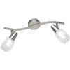 Trio Reality Lighting Spot moderno orientabile Colmar a 2 luci con riccioli sul vetro R80022007/20