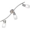 Trio Reality Lighting Spot moderno orientabile Colmar a 3 luci con riccioli sul vetro R80023007/20