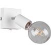 Trio Reality Lighting Spot minimal moderno E27 orientabile singolo bianco satin R80181731/15