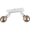 Trio Reality Lighting Spot minimal moderno E27 orientabile 2 luci bianco opaco R80182031/15