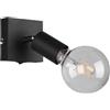 Trio Reality Lighting Spot minimal moderno E27 orientabile singolo nero opaco R80181732/15