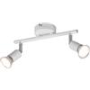 Trio Reality Lighting Spot moderno a 2 luci bianco opaco GU10 orientabile R80912031/15