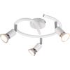 Trio Reality Lighting Spot moderno a 3 luci bianco opaco GU10 orientabile R80913931/15