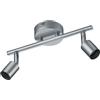 Trio Reality Lighting Spot Paris moderno a 2 luci grigio opaco GU10 orientabile R80912087/15