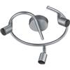 Trio Reality Lighting Spot Paris moderno a 3 luci grigio opaco GU10 orientabile R80913987/15