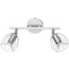 Trio Reality Lighting Spot orientabile a 2 luci bianco opaco con gabietta GU10 R80032031/15