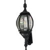Moretti Luce Applique verso l'alto modello rustico in alluminio pressofuso nero opaco 250.1/20