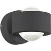Eglo Leuchten my light Applique Treviolo moderna da esterno a Led integrato antracite IP44 98746/20